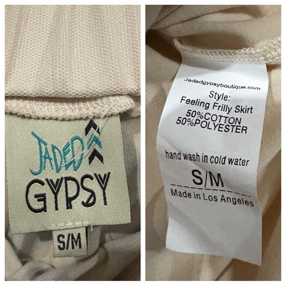 Jaded Gypsy Filling Frilly Tulle Maxi Skirt S M Arizona Rose Boho A-line RARE - Picture 5 of 5